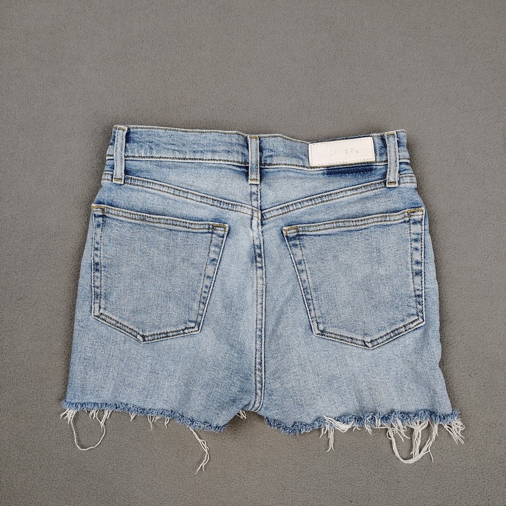 RE/DONE Denim Shorts Women 27 Blue Cutoff Button Fly Jort Festival Cowgirl Beach - Picture 5 of 9